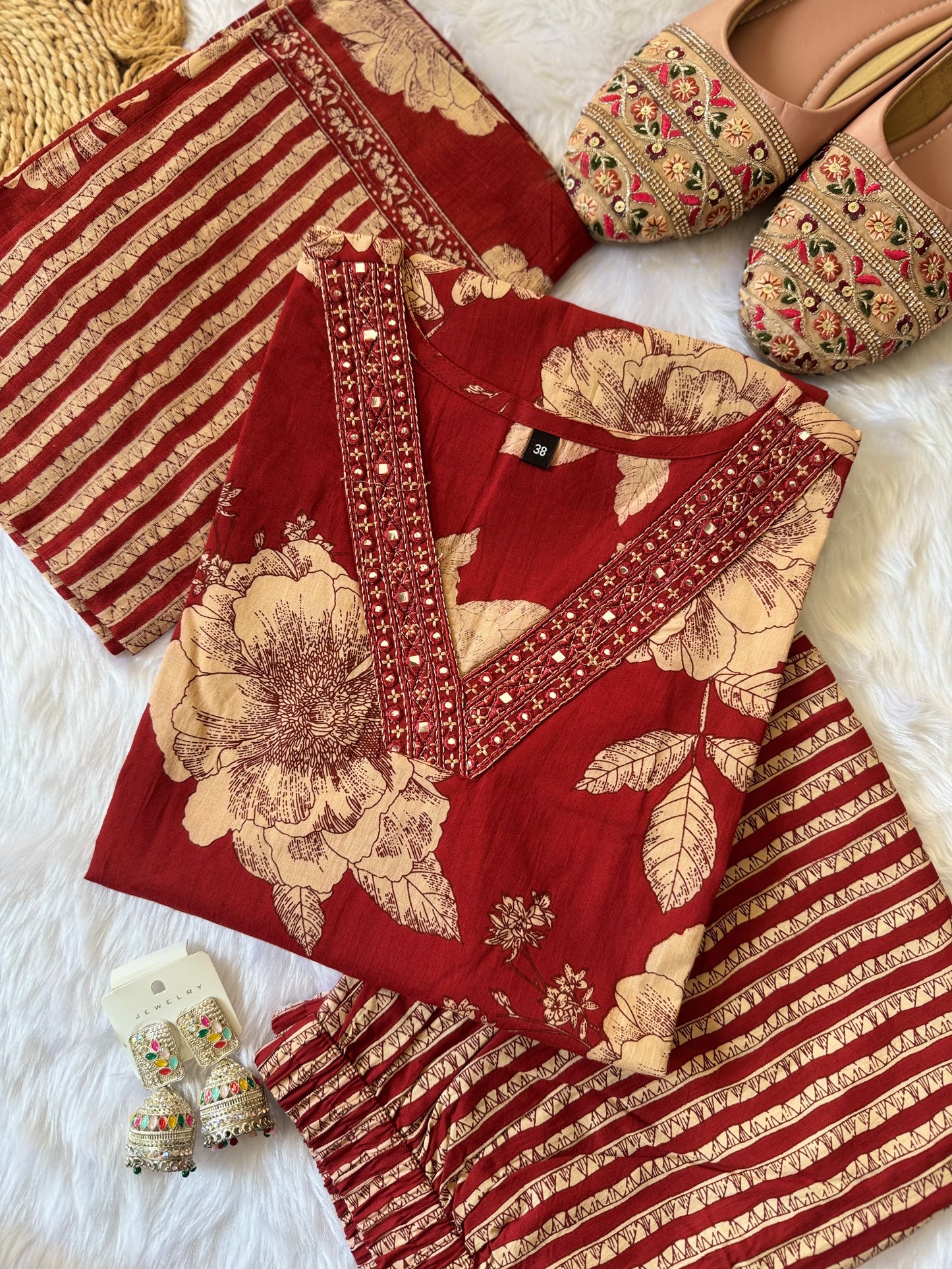 MD-144 pure cotton dress for daily wear and office wear