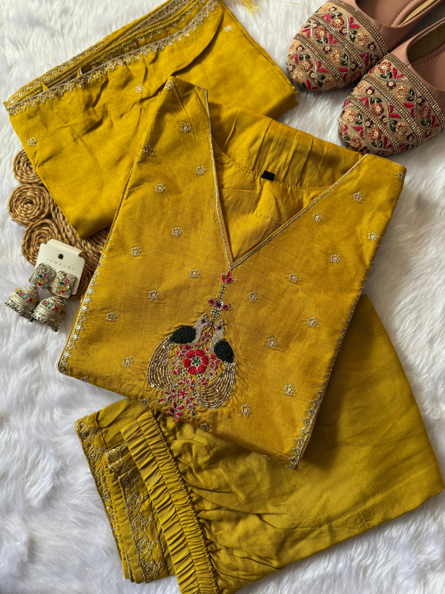 MD-145 Pure Dola silk article with plaza in bottom