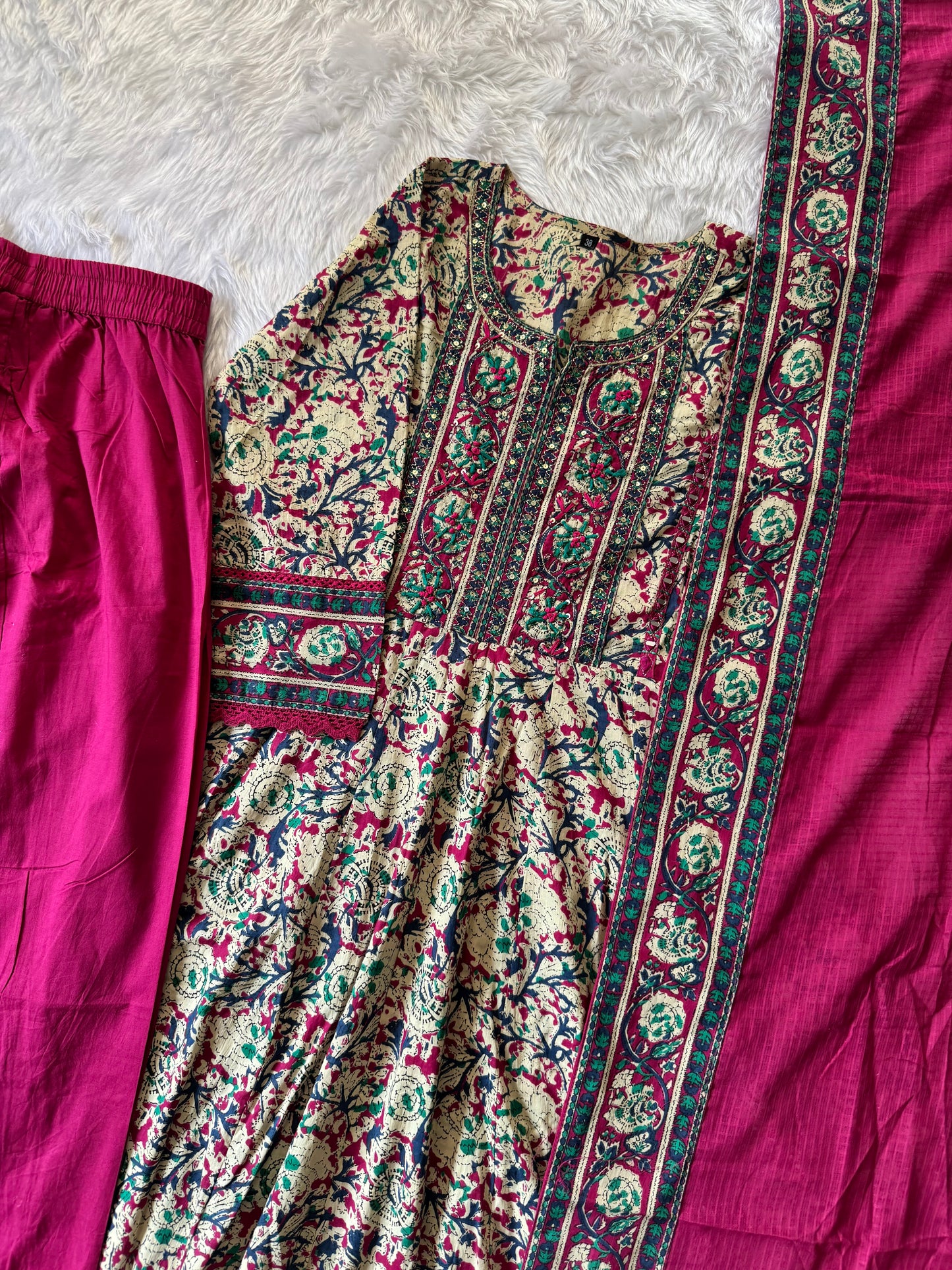MD-122 pure jaipuri cotton anarkali