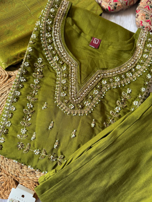 MD-129 Roman silk design with pure banarasi dupatta