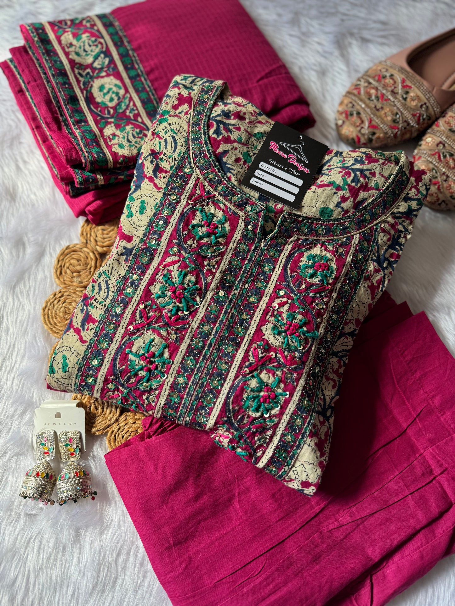 MD-122 pure jaipuri cotton anarkali