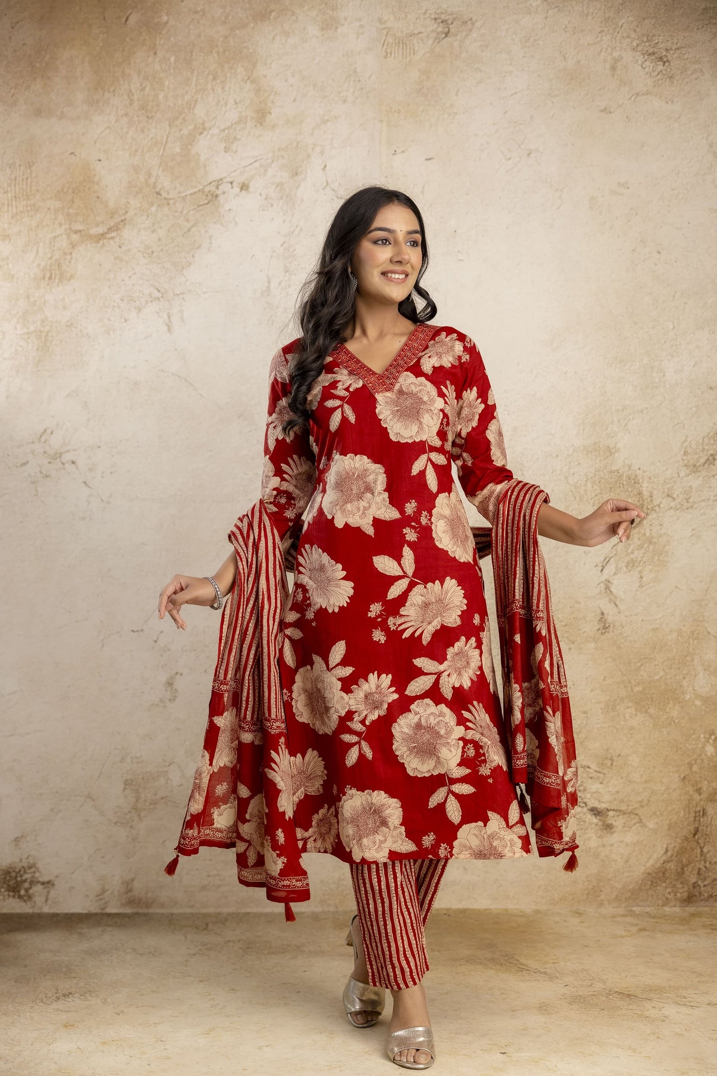 MD-144 pure cotton dress for daily wear and office wear
