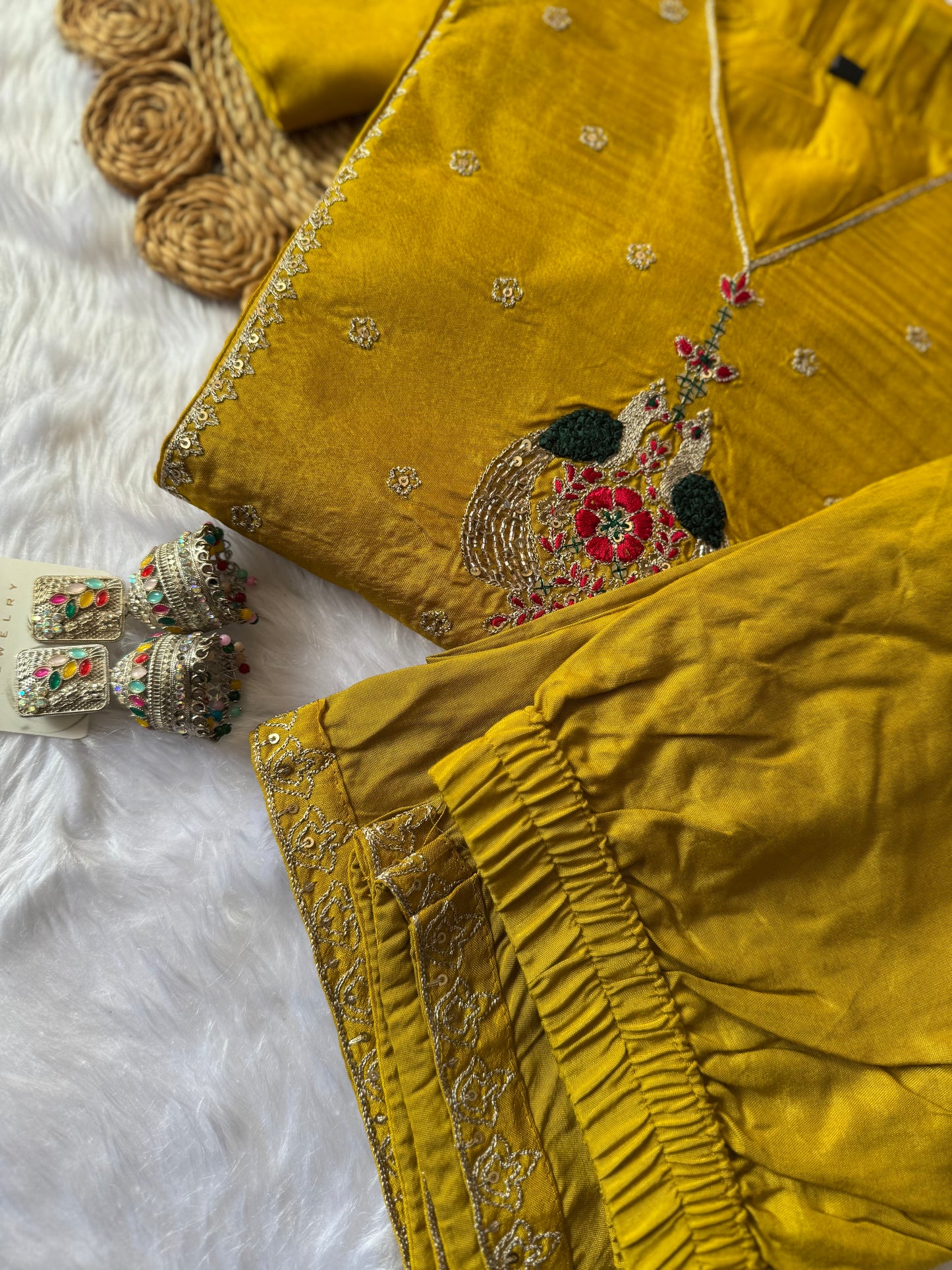 MD-145 Pure Dola silk article with plaza in bottom