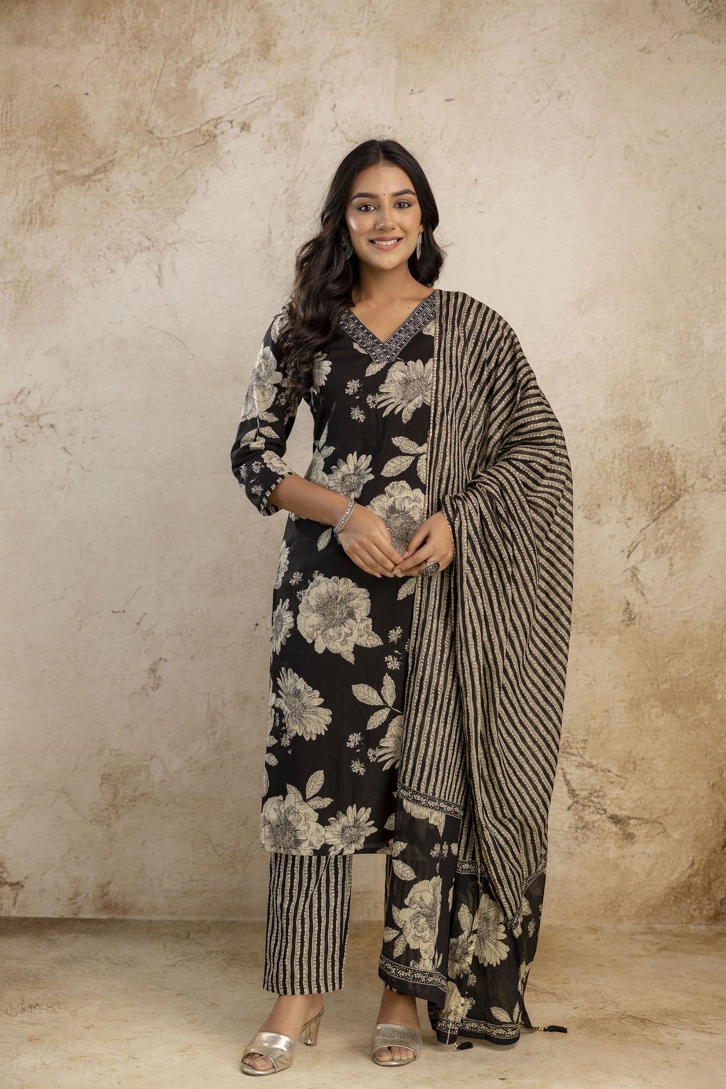 MD-144 pure cotton dress for daily wear and office wear