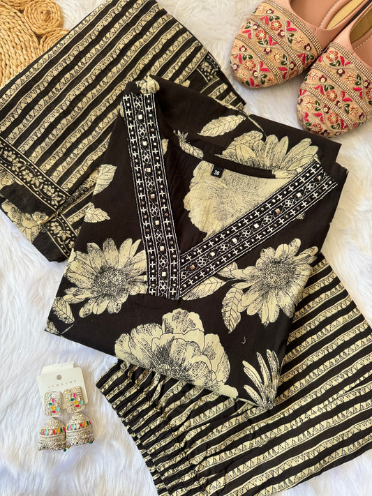 MD-144 pure cotton dress for daily wear and office wear