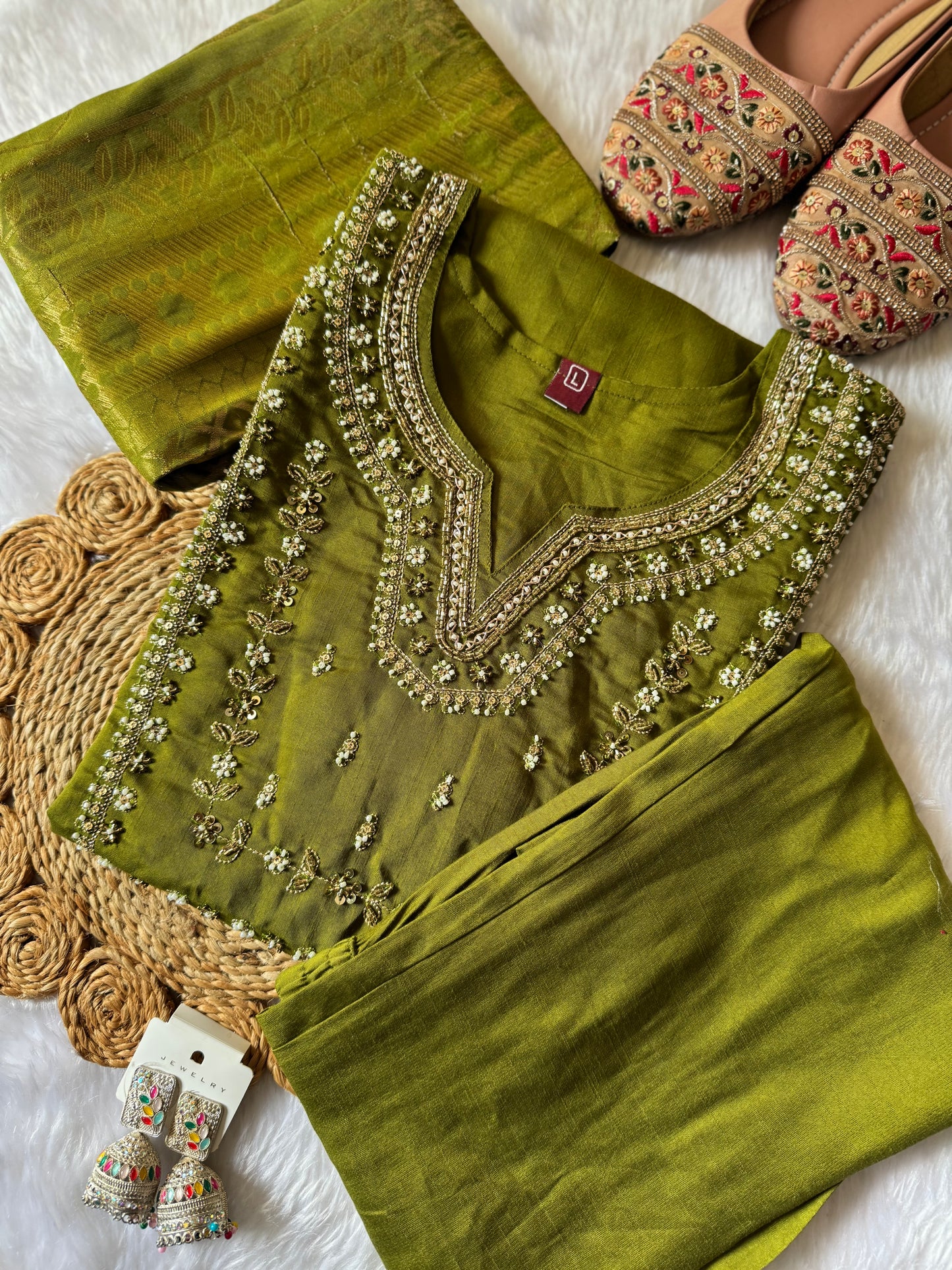 MD-129 Roman silk design with pure banarasi dupatta