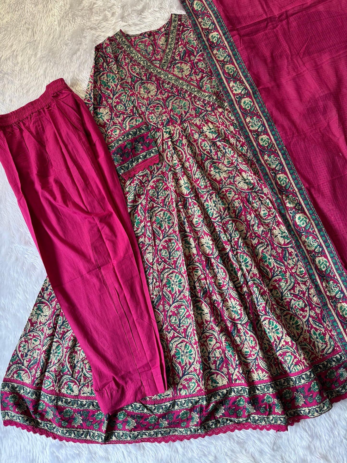 MD-110 pure jaipuri cotton anarkali
