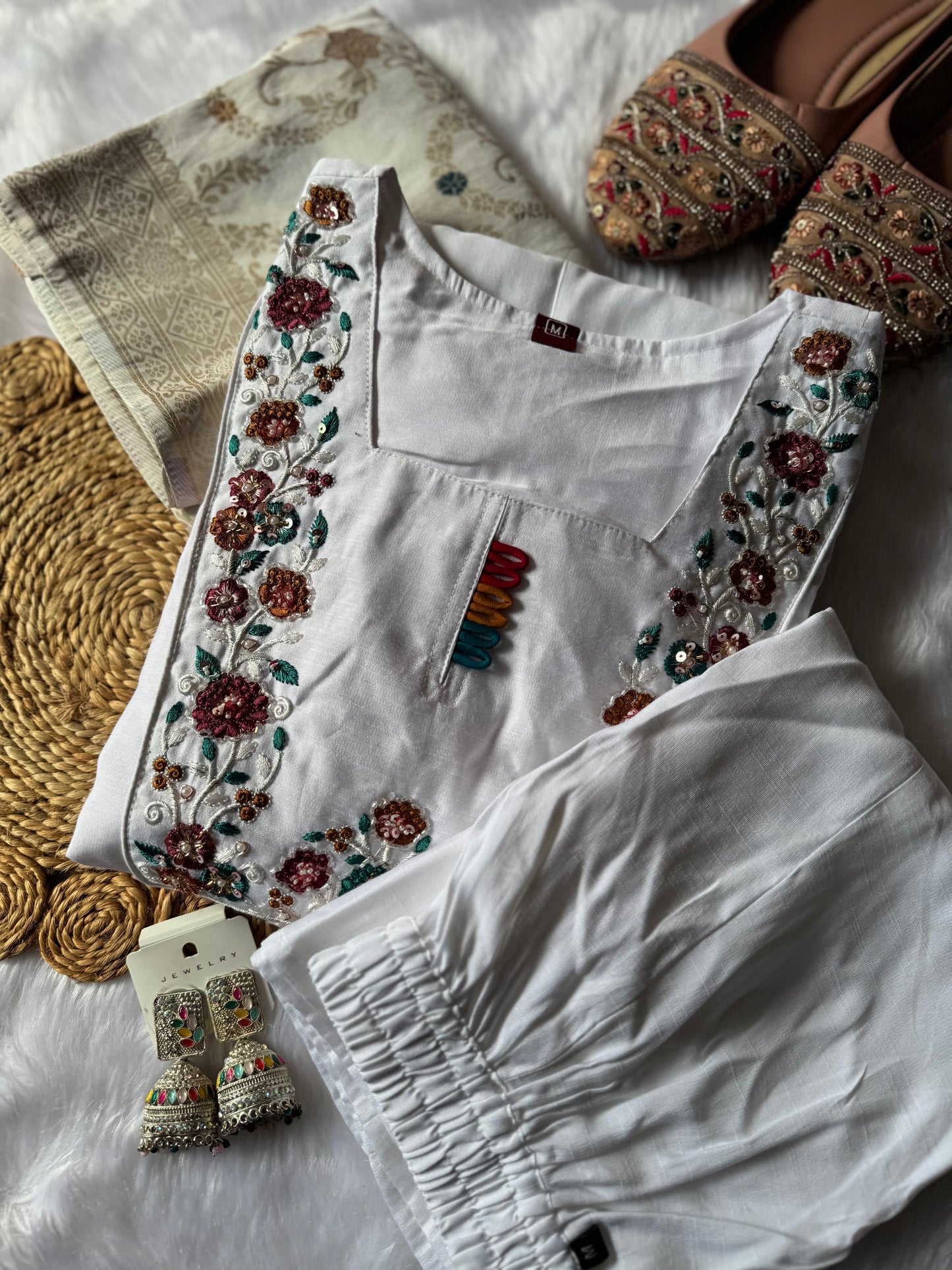 Code :- 102  Pure romen silk classic article with hend work