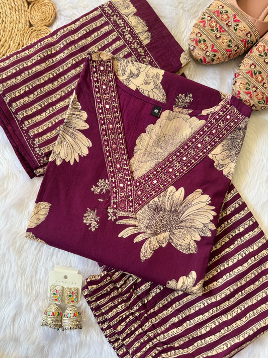 MD-144 pure cotton dress for daily wear and office wear