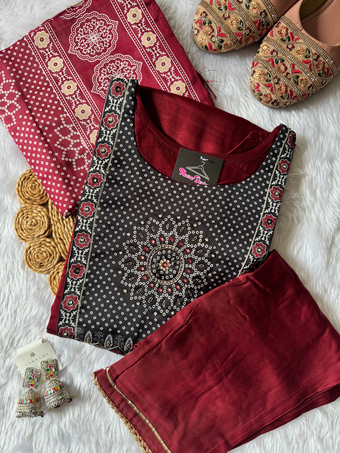 MD-169 pure gaji silk article with hend work