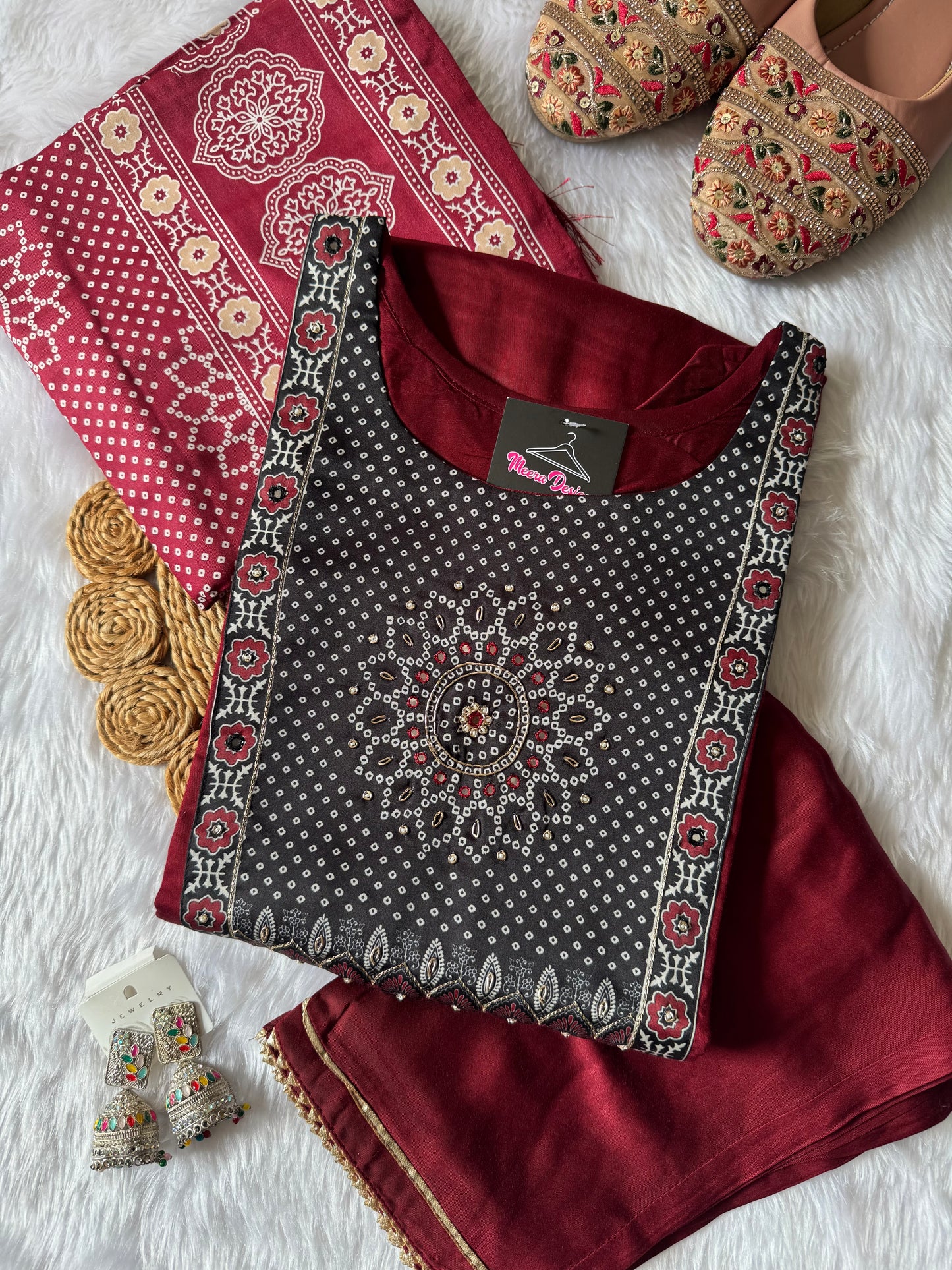 MD-169 pure gaji silk article with hend work