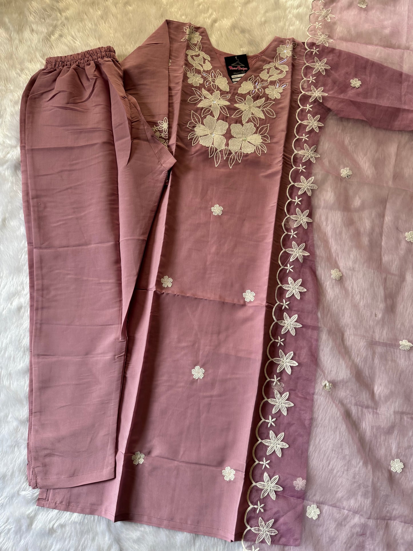 MD-116 Pink lemon article with original thread work