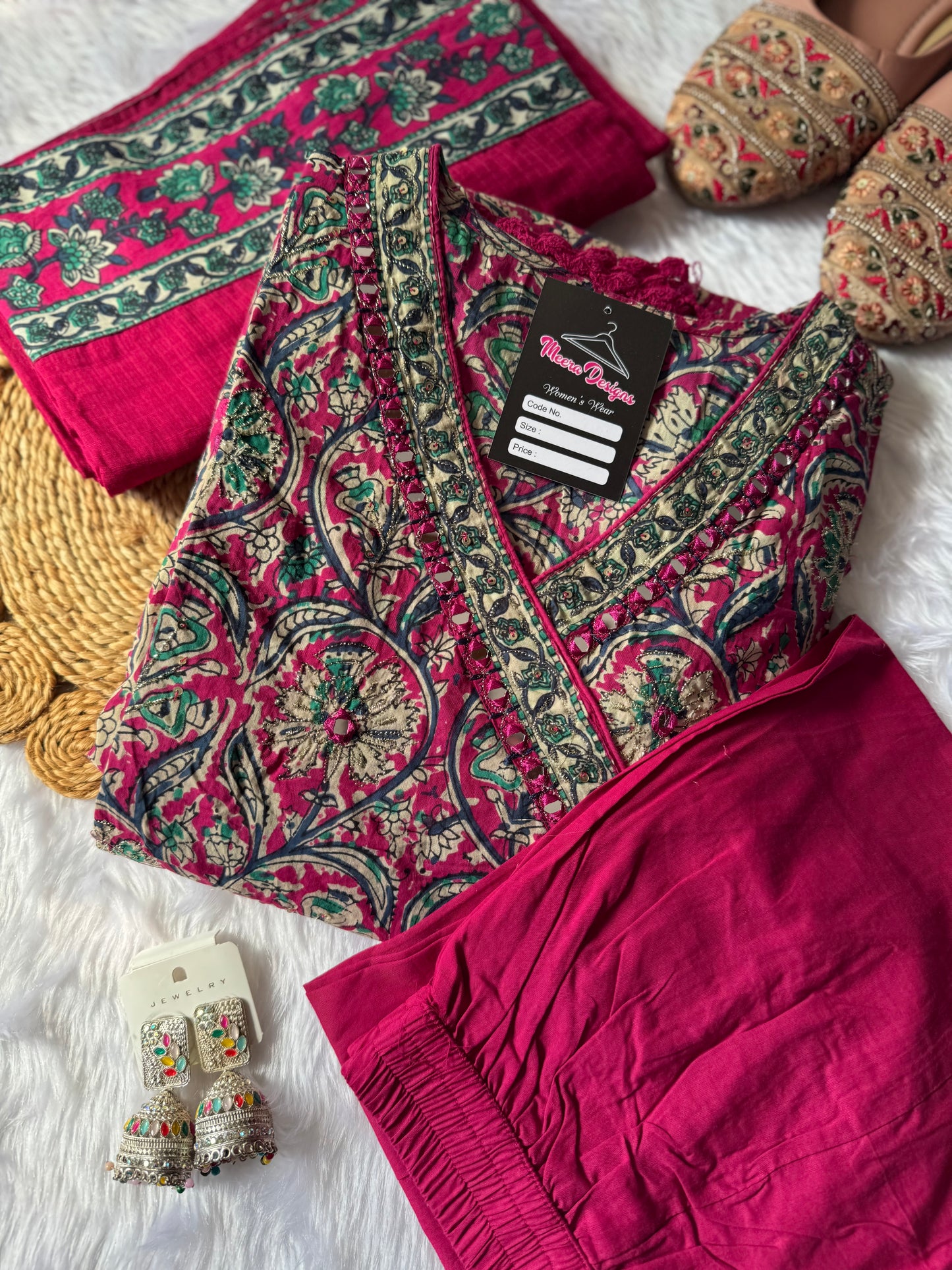MD-110 pure jaipuri cotton anarkali