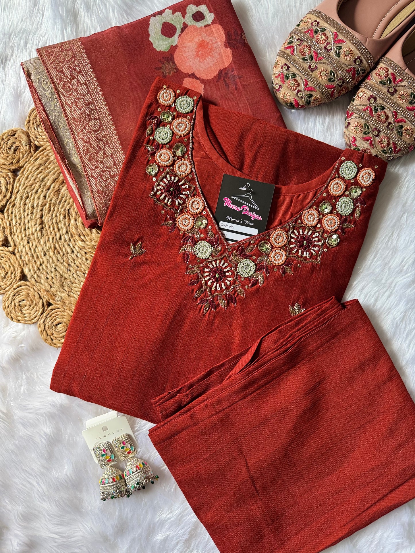 MD-107 super adorable design with moti work