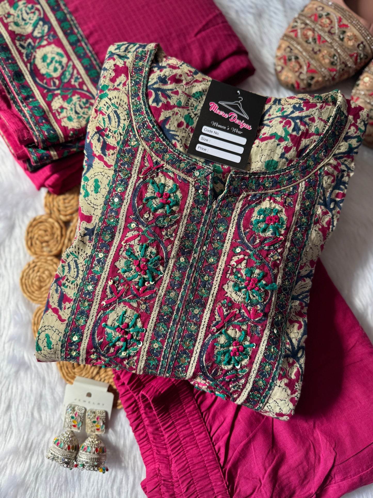 MD-122 pure jaipuri cotton anarkali