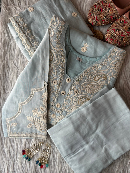 MD-269 Pastel perfection with intricate handwork 💫
A timeless kurti for your graceful look ✨
