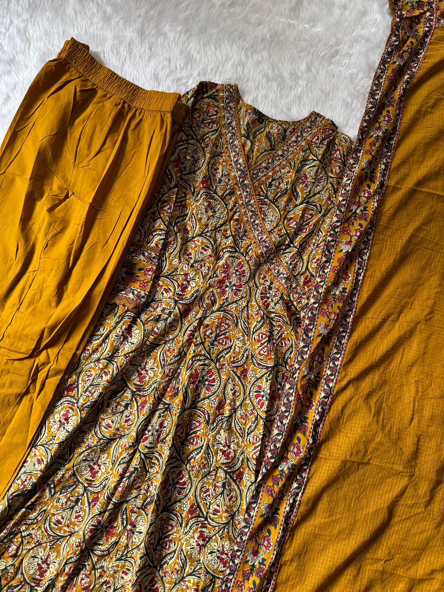 MD-159 pure jaipuri cotton Anarkali with mirror work