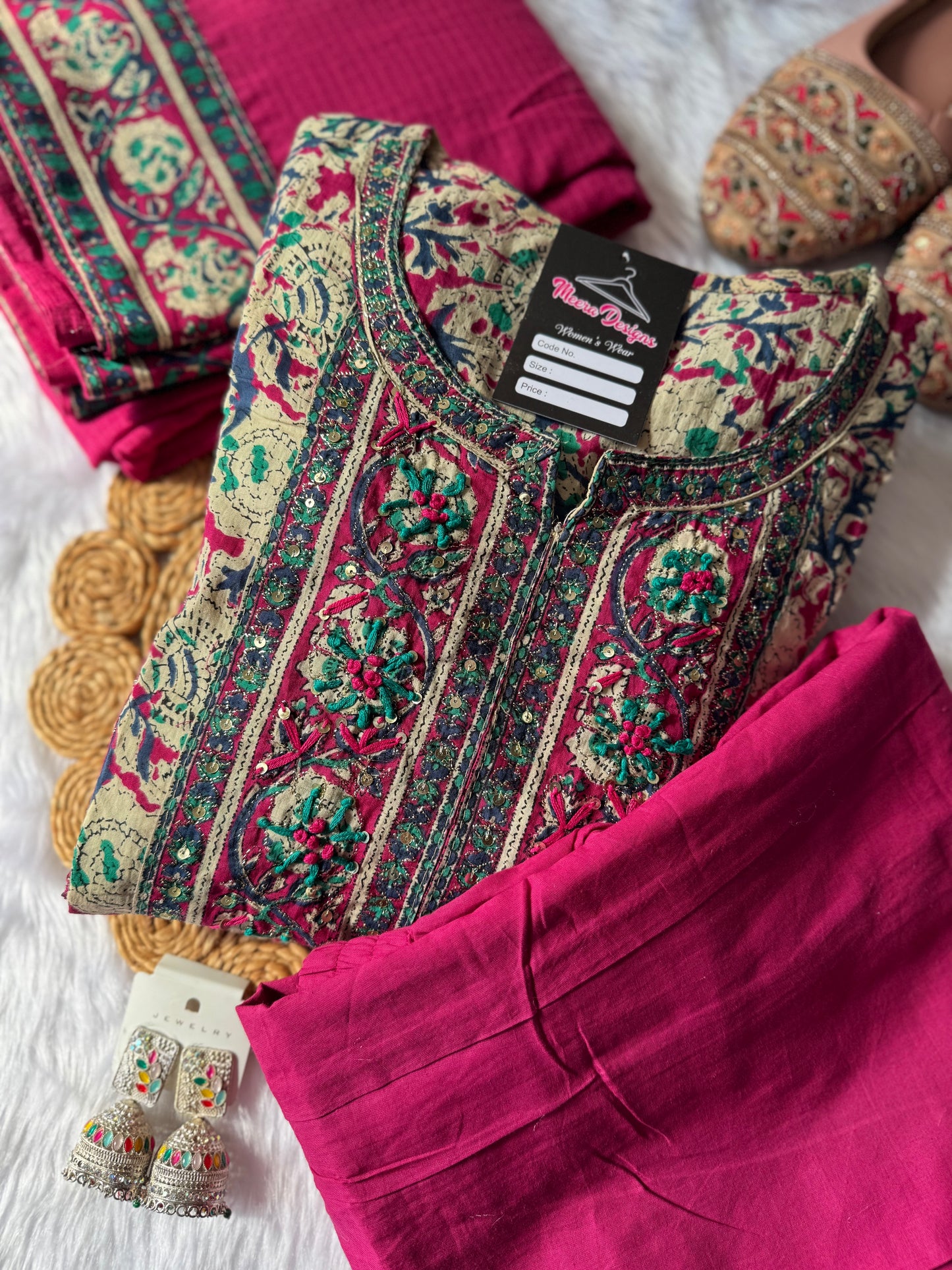 MD-122 pure jaipuri cotton anarkali