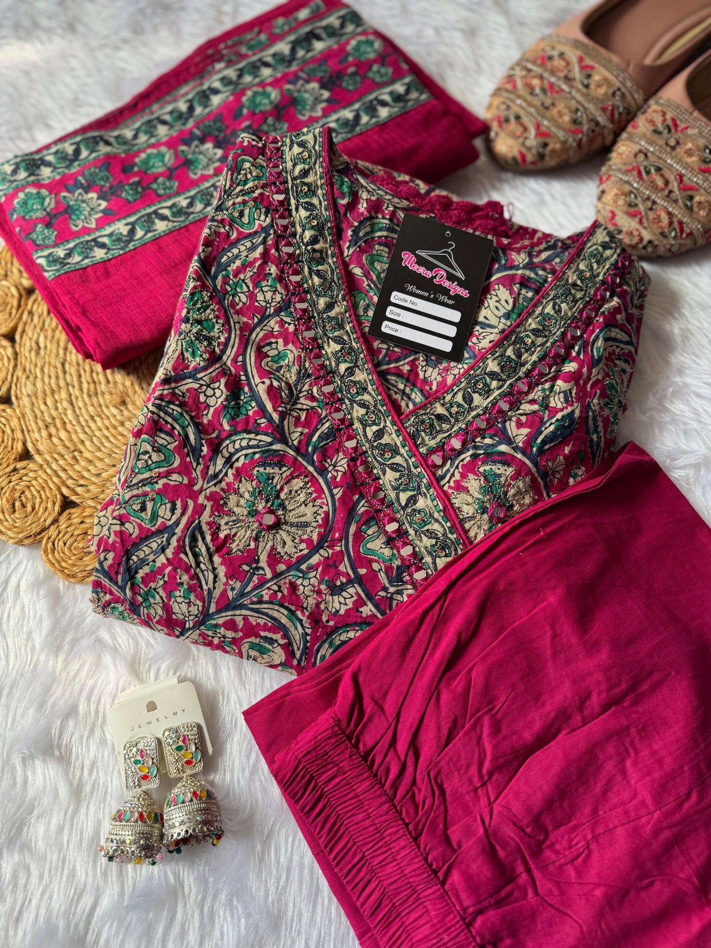 MD-110 pure jaipuri cotton anarkali