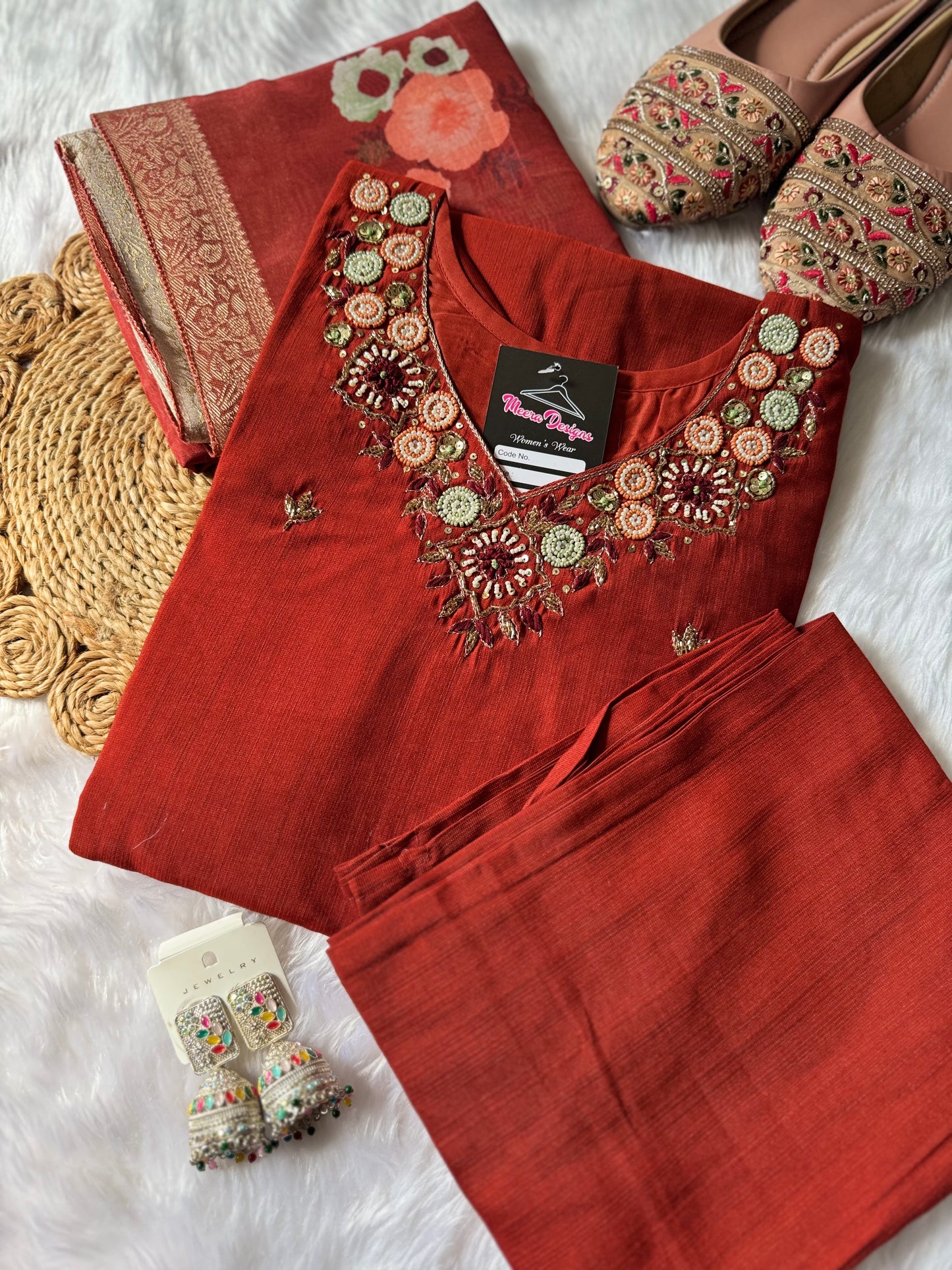 MD-107 super adorable design with moti work