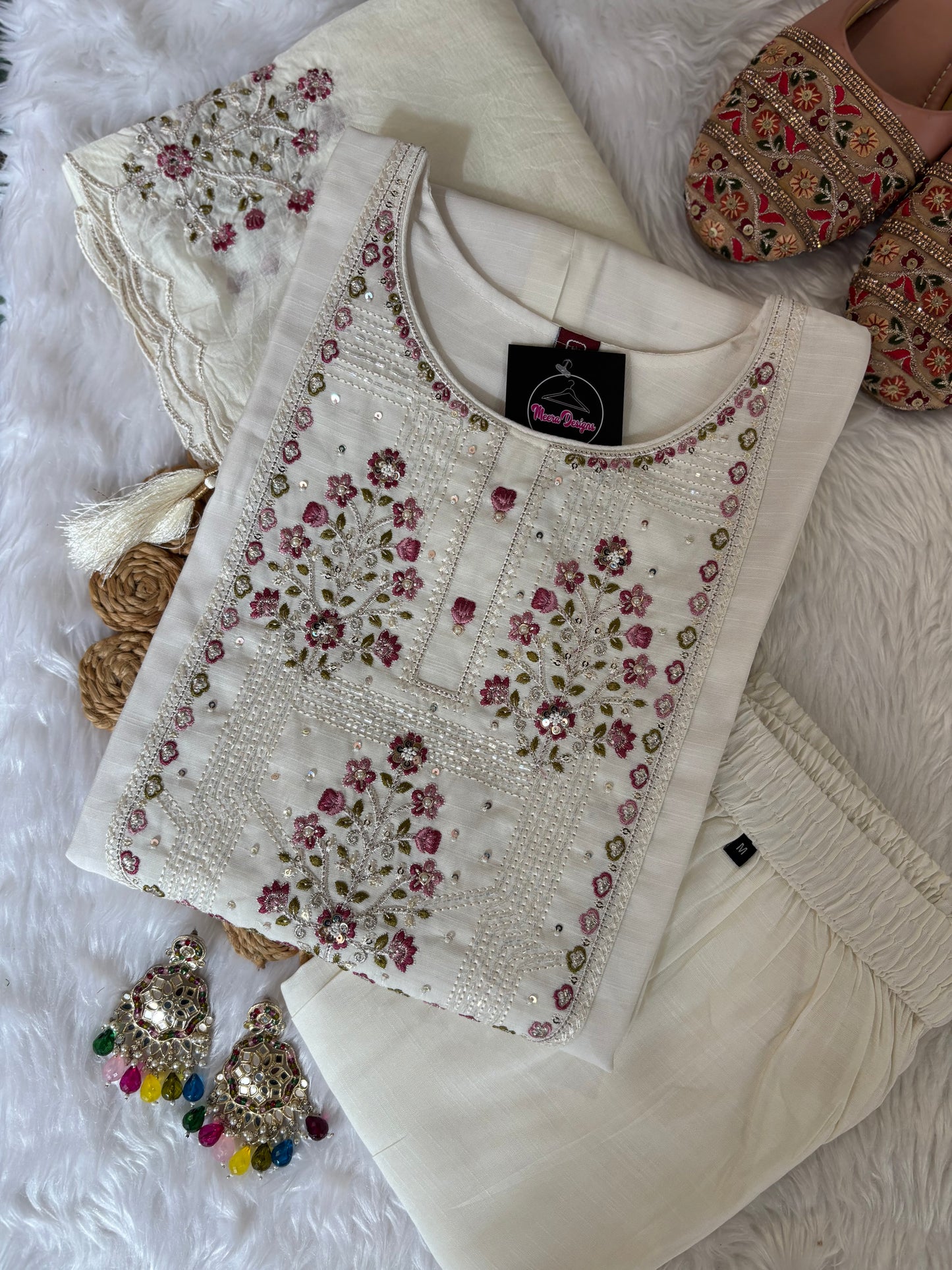 MD-211 hend work new designs in 3 piece MD-209 "Elegance in every detail ✨ This deep purple suit with delicate floral embroidery is a perfect blend of grace and tradition 🌸💜