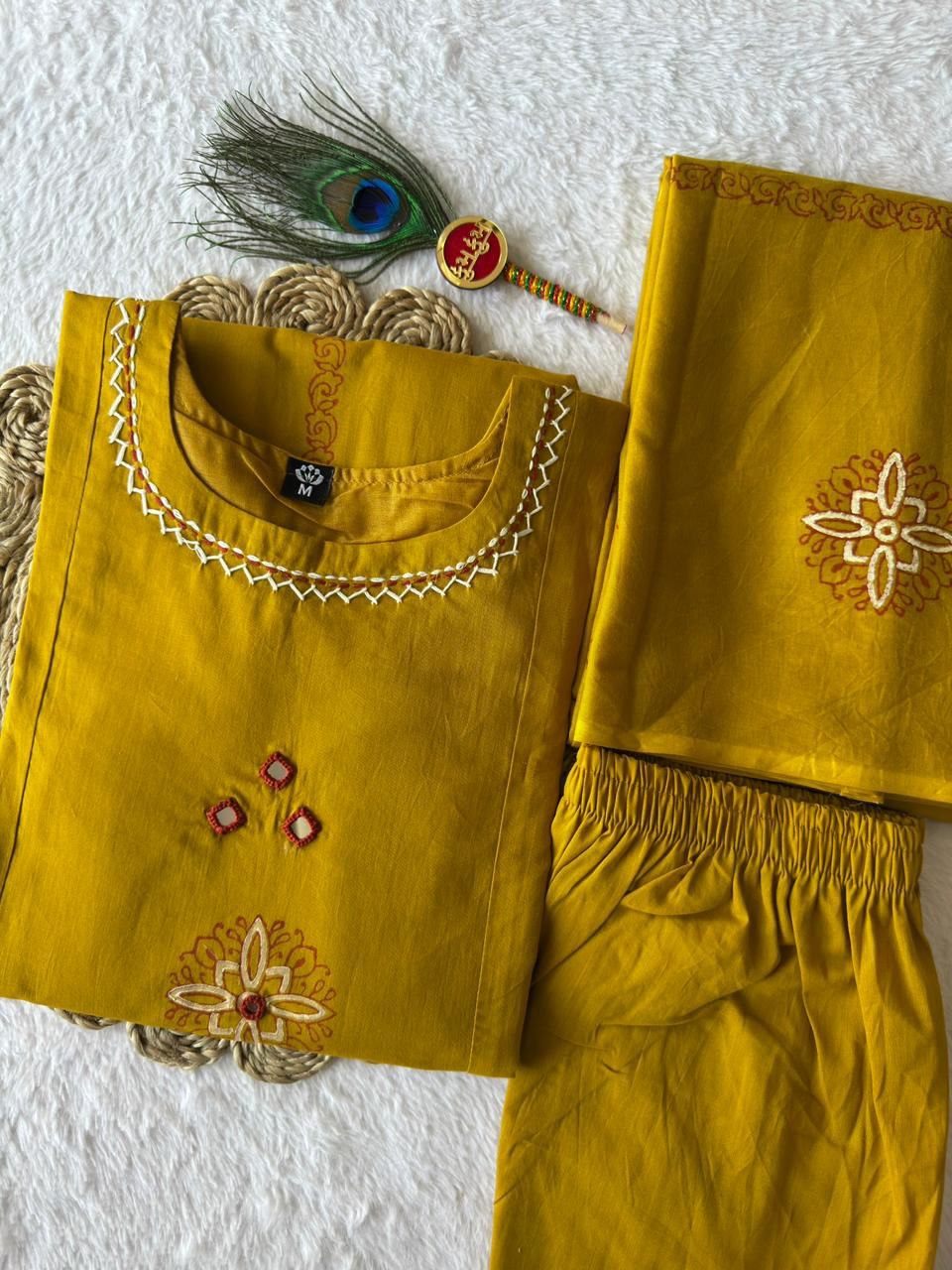 MD-236 That is a beautiful  ethnic ensemble. Depending on where you are listing it or how you are describing it, here are a few title options💥👀