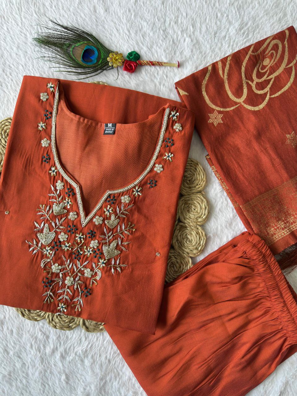 MD-238 For a wedding suite in this beautiful rust-orange or burnt sienna shade, you want titles that evoke warmth, celebration, and "haldi-to-wedding" transitions🧡💥💫