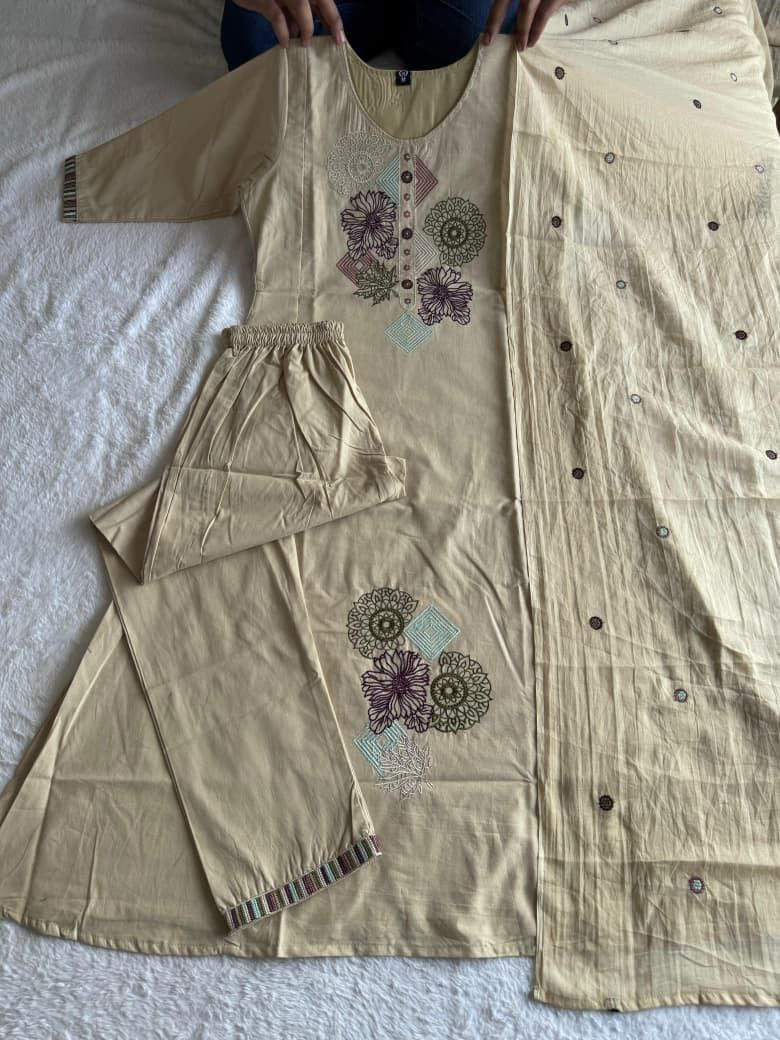 MD-233 To give this outfit a title that captures its vibe, it helps to focus on the earthy tones and the intricate, geometric embroidery. Here are a few options depending on the "mood" you want to set💖💥💫