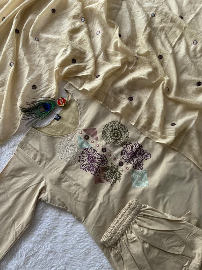 MD-233 To give this outfit a title that captures its vibe, it helps to focus on the earthy tones and the intricate, geometric embroidery. Here are a few options depending on the "mood" you want to set💖💥💫