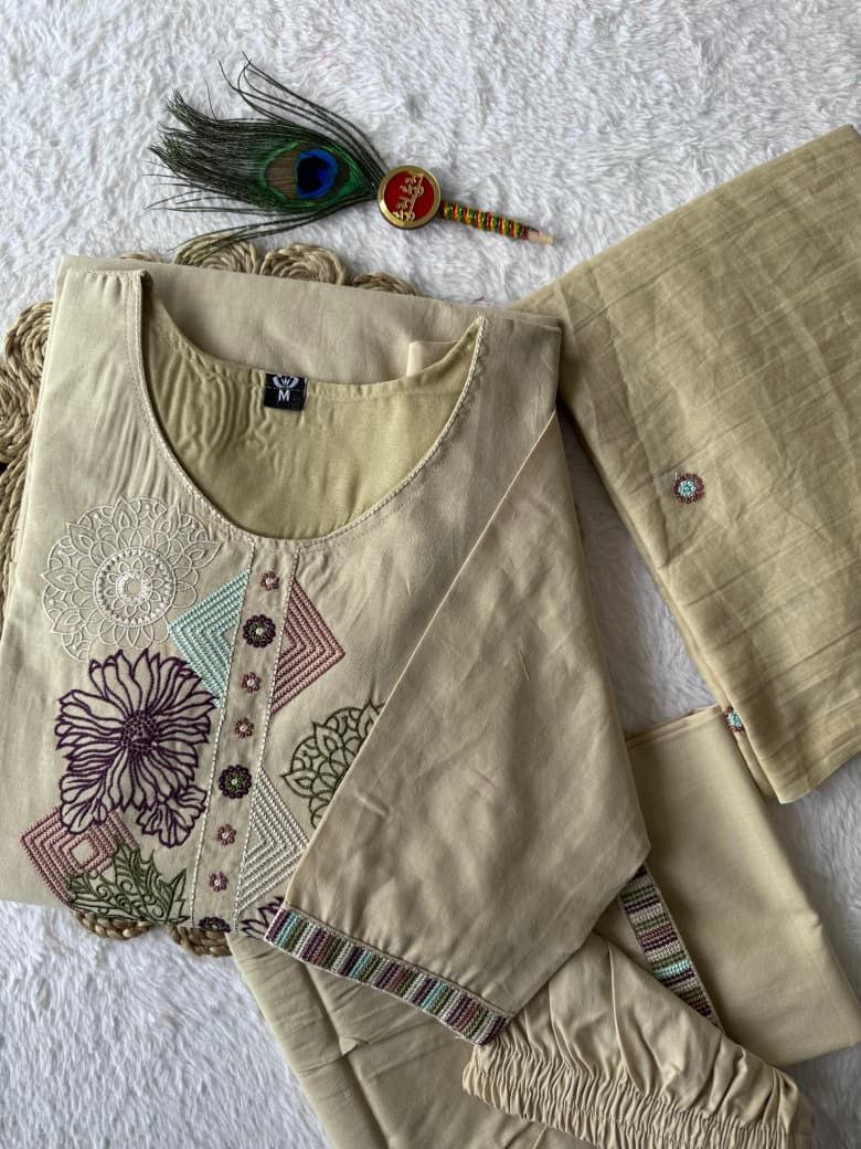 MD-233 To give this outfit a title that captures its vibe, it helps to focus on the earthy tones and the intricate, geometric embroidery. Here are a few options depending on the "mood" you want to set💖💥💫