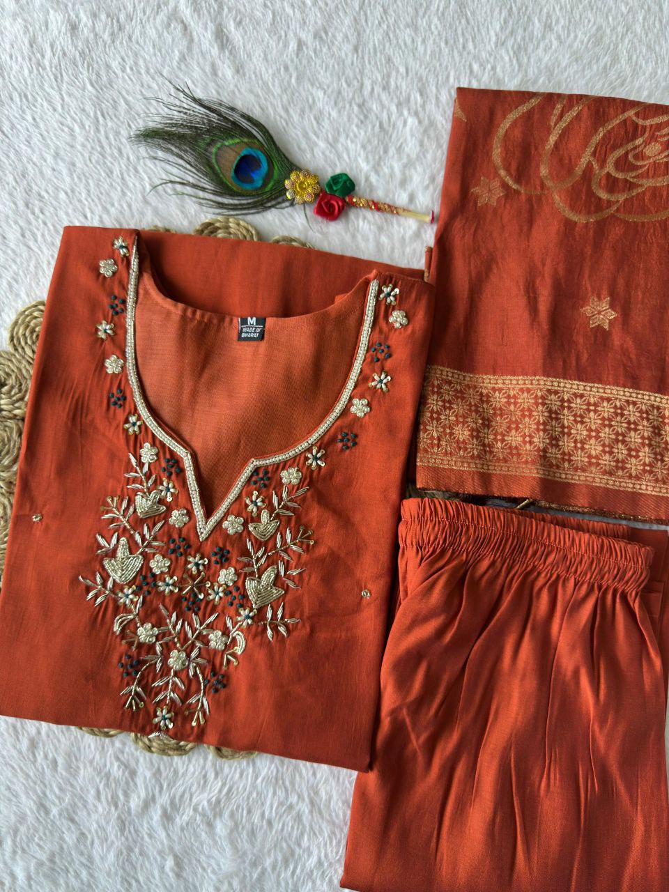 MD-238 For a wedding suite in this beautiful rust-orange or burnt sienna shade, you want titles that evoke warmth, celebration, and "haldi-to-wedding" transitions🧡💥💫