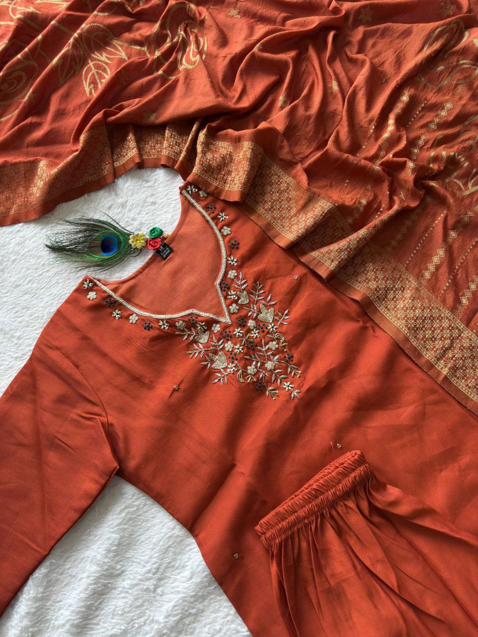MD-238 For a wedding suite in this beautiful rust-orange or burnt sienna shade, you want titles that evoke warmth, celebration, and "haldi-to-wedding" transitions🧡💥💫